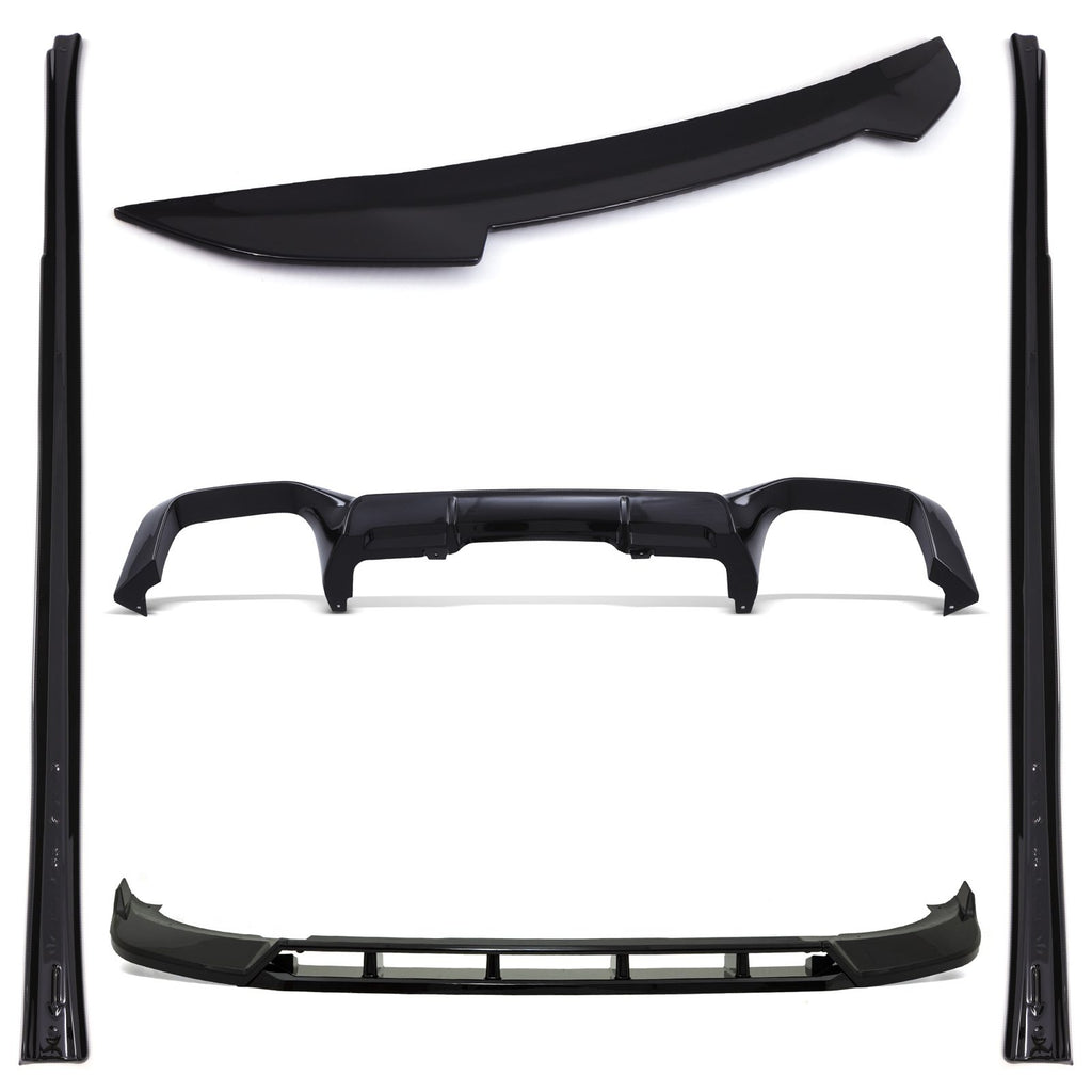 Kit Aero Completo Nero Lucido BMW X4 G02 LCI dal 2022 - foto 2
