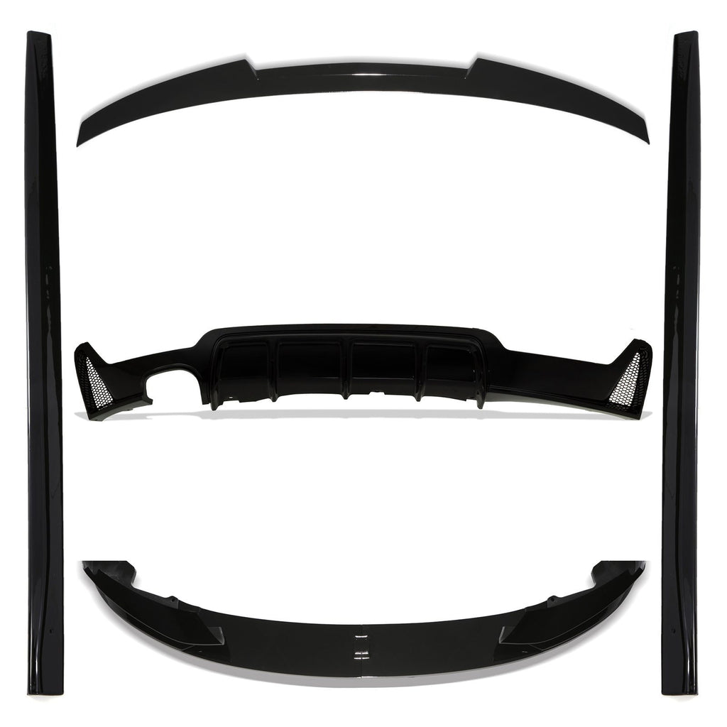 Kit Aero Completo Nero Lucido BMW Serie 4 F32 Coupe 13-20 (2)