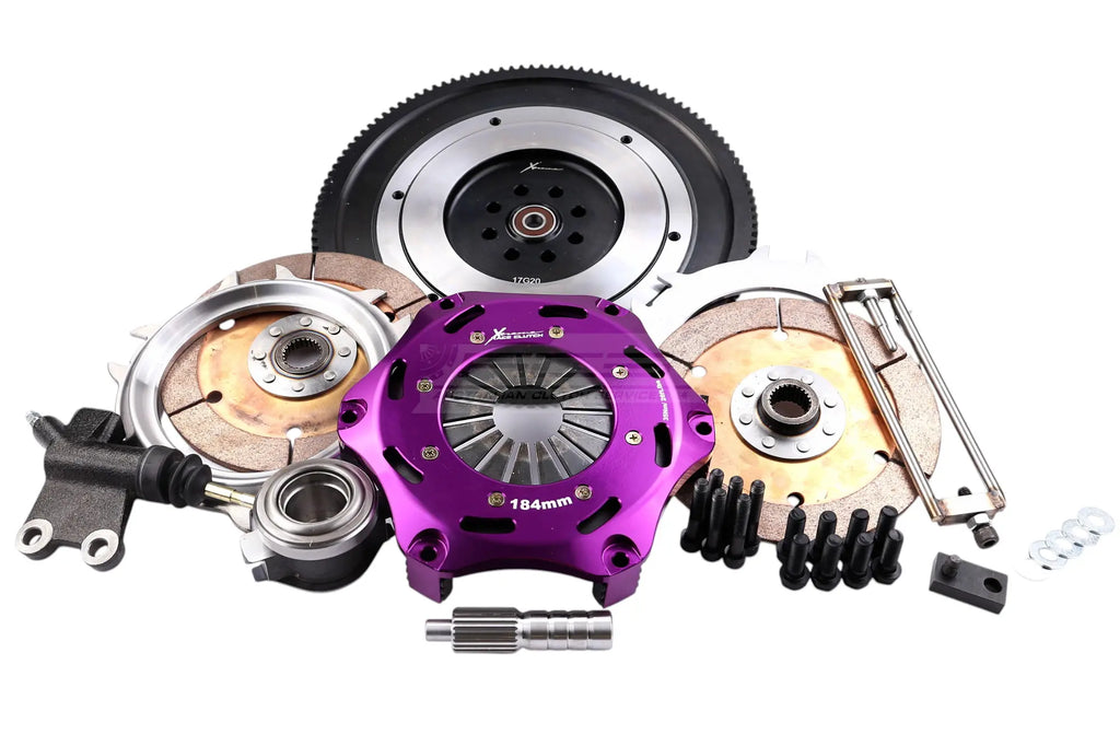 Kit frizione + volano Xtreme Performance Ø 184 mm ceramico rigido bidisco - coppia 1220 Nm - Subaru Impreza GC8 GF8 GDA GGA GDB GDF GRB GRF GVF 1996-2013 / Subaru WRX 2014