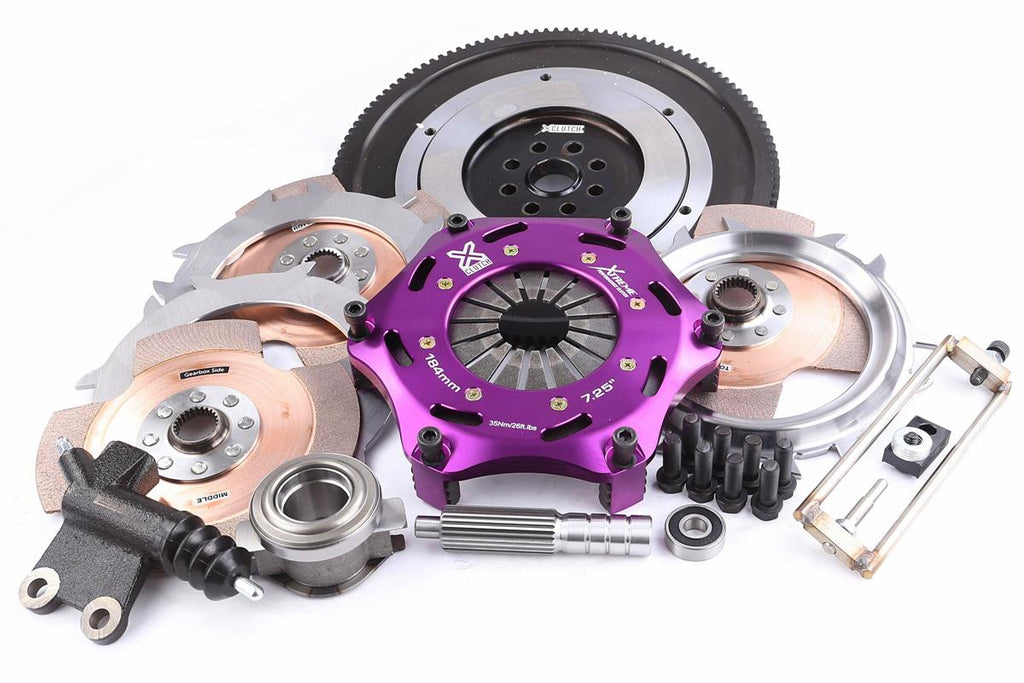 Kit frizione + volano Xtreme Performance Ø 184 mm ceramico rigido tridisco con reggispinta idraulico CSC - Subaru Impreza GC8 GF8 GDA GGA GDB GRB GRF GVF 1998-2013 / Subaru WRX GK6 GK8 2013-2014