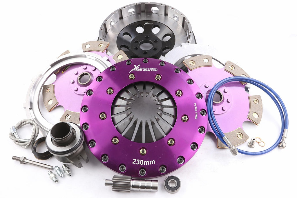 Kit frizione + volano Xtreme Performance Ø 230 mm ceramico rigido bidisco con reggispinta idraulico CSC - coppia 1800 Nm - Toyota Soarer MZ20 MZ21 1986-1991 / Toyota Supra MK3 MK4 MA70 1987-1993