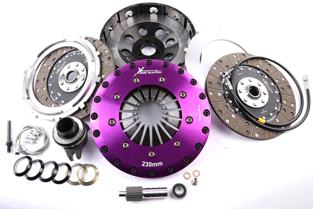 Kit frizione + volano Xtreme Performance Ø 230 mm organico bidisco con reggispinta idraulico CSC - coppia 1200 Nm - Toyota Soarer MZ20 MZ21 1986-1991 / Toyota Supra MK3 MK4 MA70 1987-1993