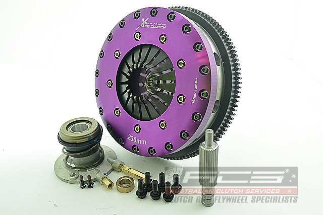 Componenti frizione Xtreme Clutch kit di conversione frizione TOYOTA JZ QUAIFE 26x28.6mm - Ø 230 mm - 26 denti - Ø mozzo 28.6 mm - KTY23690-2E