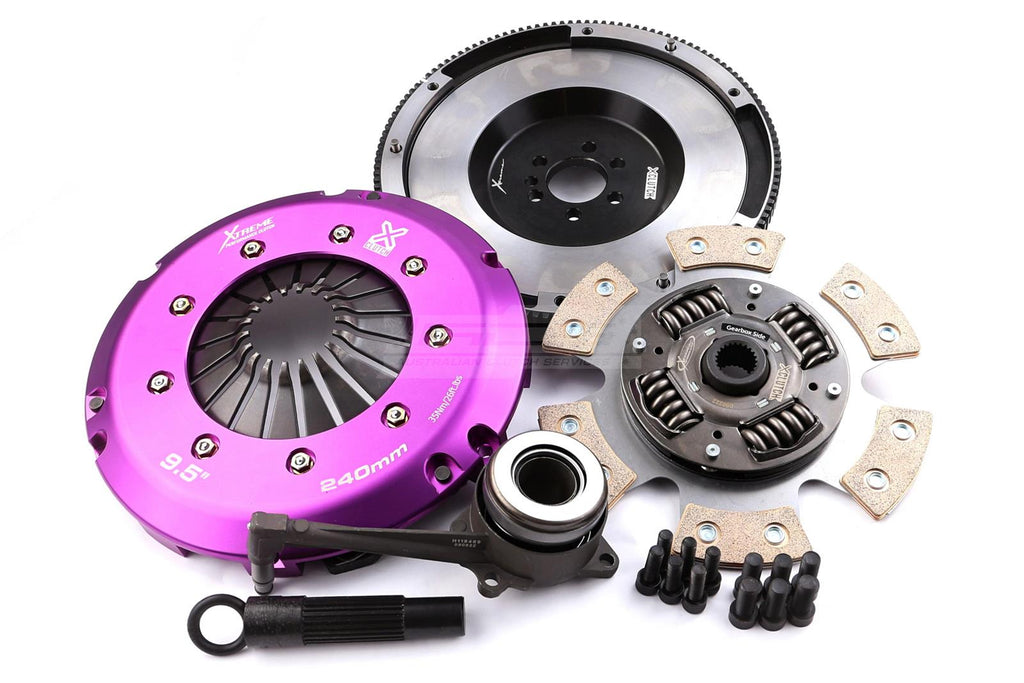 Kit frizione + volano Xtreme Performance racing ceramico a molle con reggispinta idraulico CSC - coppia 910 Nm (6 bulloni) - Audi A1 MK1 8X 2012 / Audi A3 MK1 8L MK2 8P MK3 8V 2003-2013 / Audi TT MK1 8N MK2 8J MK3 8S 2006-2014 / Dodge Journey 2008-2011
