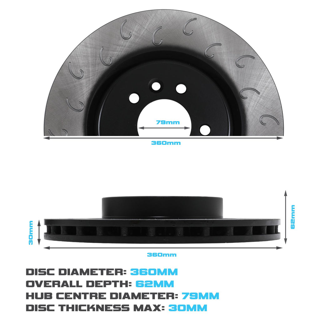 Dischi Freno Anteriori Ondulati 360mm Land Rover Discovery 4 LR4 L319 09-16 - foto 6