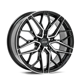 Cerchio in Lega LENSO VENTUS 19x8,5 ET40 5H con foratura su misura Gloss Black & Polished