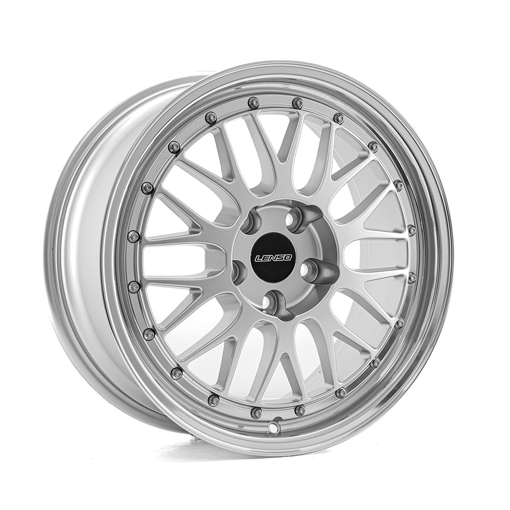 Cerchio in Lega LENSO XLM 17x7,5 ET35 5H con foratura su misura Gloss Silver & Polished