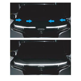 Led hood white luce cofano