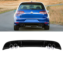 Diffusore Posteriore Nero Lucido Quadrupla Uscita VW Golf MK7.5 17-20 - foto 2