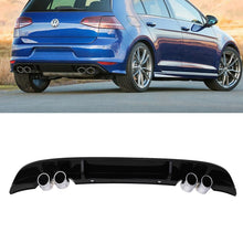 Diffusore Posteriore Nero Lucido Quadrupla Uscita VW Golf MK7.5 17-20 - foto 3