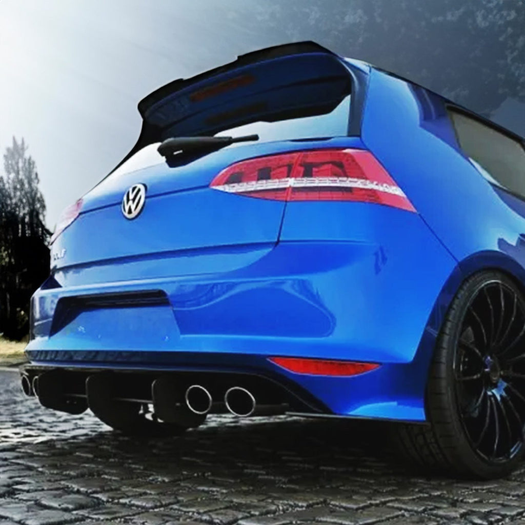 Diffusore a Lama Nero Lucido Volkswagen Golf R Mk7 12-16 - foto 2