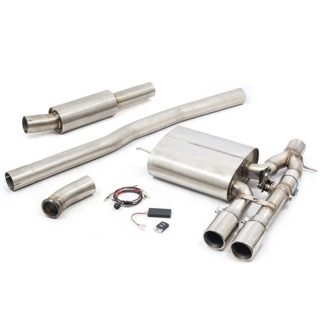 Cat-back valvolato Cobra Sport Mini F56 LCI GPF / extra-UE - MN28/MN29 — immagine illustrativa della configurazione