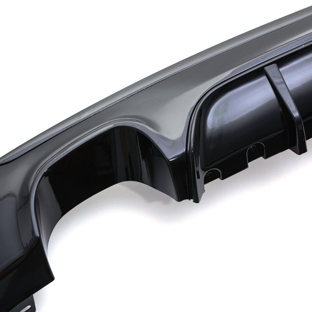 Diffusore Posteriore a Doppio Scarico Stile M Performance Nero Lucido BMW Serie 2 F22 F23 14-21 - foto 8