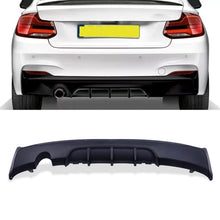 Diffusore Posteriore Stile M Performance Nero Opaco Uscita Singola BMW Serie 2 F22 F23 14-21