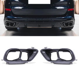 Terminali di Scarico Quad Nero Lucido BMW X5 G05 / X6 G06 / X7 G07 2018+