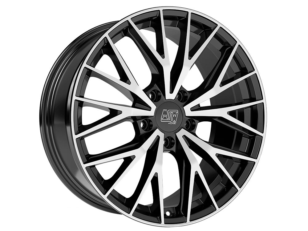 Cerchio in Lega MSW 44 20x9 ET28 5x112 GLOSS BLACK FULL POLISHED