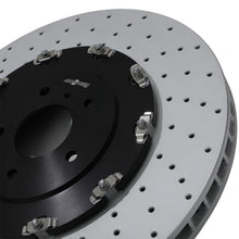 Dischi Freno Anteriori Forati e Traforati 390mm Nissan GT-R R35 12-16 - foto 4