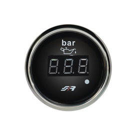 Manometro pressione olio digitale Chrome rim line
