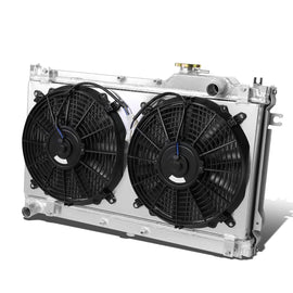 Radiatore Anteriore con Ventole SK-Import 2 Vie Alluminio Mazda MX-5 NA