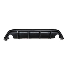 Carica l'immagine nel visualizzatore di Gallery, Pannello diffusore posteriore Rieger a doppia uscita per Ford Focus ST-Line (Mk4), nero lucido