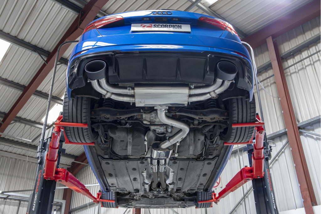 Scarico cat back Scorpion Audi RS3 8V Sportback restyling con e senza GPF 2017-2020 - foto 8
