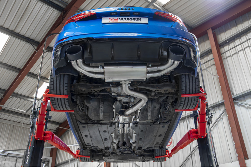 Scarico cat back Scorpion Audi RS3 8V Sportback restyling con e senza GPF 2017-2020 - foto 11