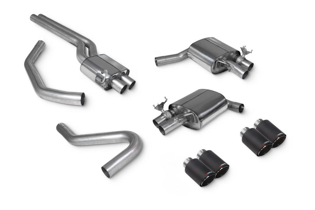 Scarico half system Scorpion Audi S4 B9 3.0 TFSI senza GPF 2017-2019 - foto 8