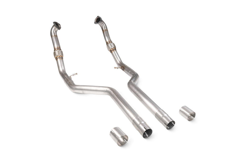 Tubo centrale di scarico Scorpion Audi S4 B9 3.0 TFSI senza GPF 2017-2019 - foto 1