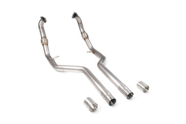 Tubo centrale di scarico Scorpion Audi S4 B9 3.0 TFSI senza GPF 2017-2019 - foto 1