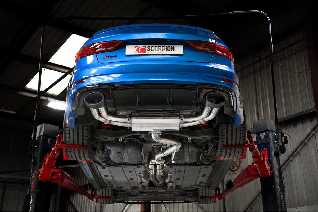 Scarico cat back Scorpion Audi RS3 8V Berlina con e senza GPF 2017-2020 - foto 3