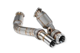 Downpipe con catalizzatore sportivo Scorpion BMW M3 F80 / M4 F82 F83 con e senza GPF 2014-2022 - foto 1