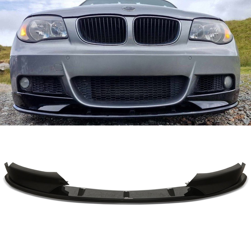 Splitter Anteriore Nero Lucido BMW Serie 1 E82 E88 07-13