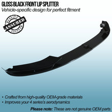 Splitter Anteriore Nero Lucido BMW Serie 4 F32 F36 13-19 - foto 2