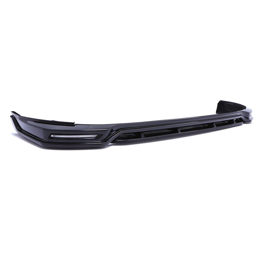Splitter Anteriore con Luci Diurne LED Nero Lucido Ford Transit Custom MK2 24+ - foto 4