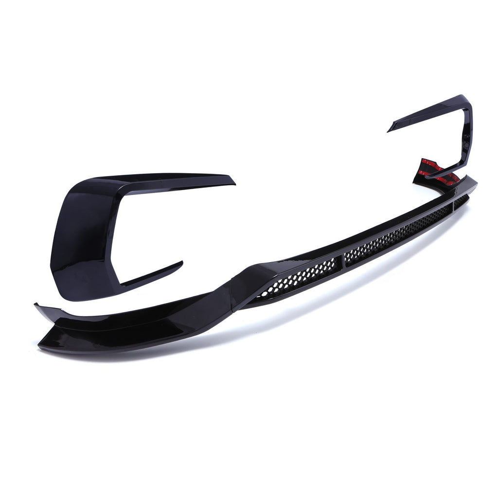 Splitter Anteriore Nero Lucido Volkswagen Transporter T6.1 19-24 - foto 2