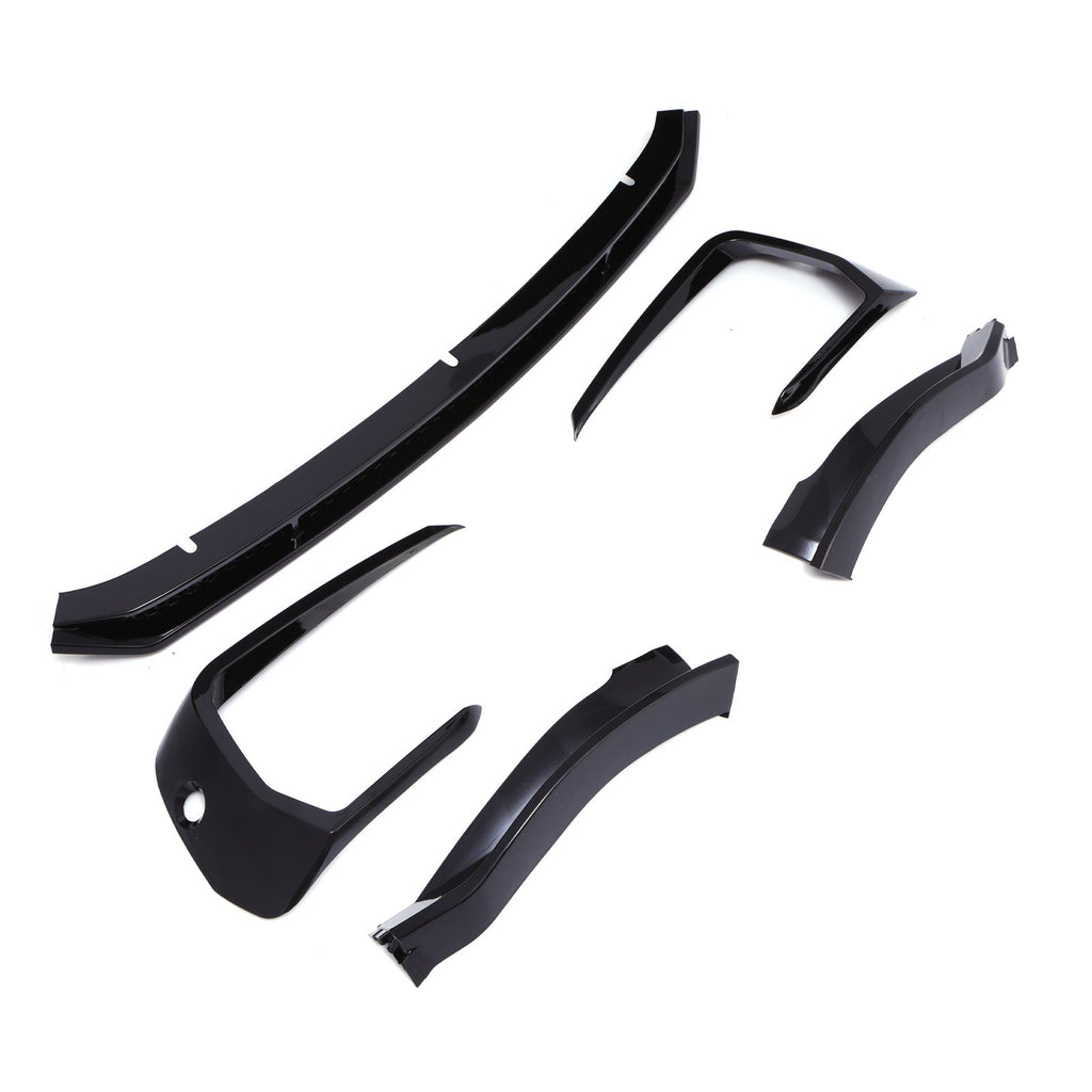 Splitter Anteriore con Fori Sensori Nero Lucido VW Transporter T6.1 19-24 - foto 3