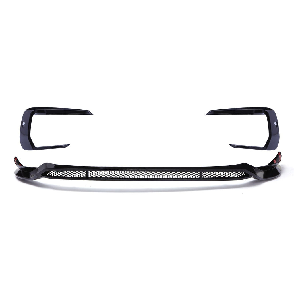 Splitter Anteriore con Fori Sensori Nero Lucido VW Transporter T6.1 19-24 - foto 5