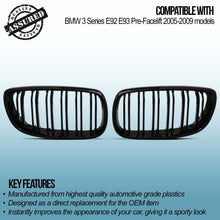 Griglie Calandra Kidney Look M Sport BMW Serie 3 E92 E93 05-09 - foto 3