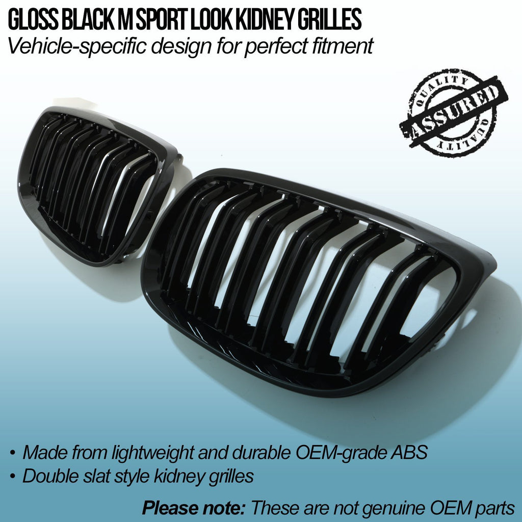 Griglie Calandra Kidney Look M Sport BMW Serie 3 E92 E93 05-09 - foto 2