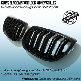Griglie Calandra Kidney Look M Sport BMW Serie 3 E92 E93 05-09 - foto 2