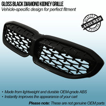Calandra a Reni a Diamante Nera Lucida BMW Serie 3 G20 G21 19-21 - foto 2