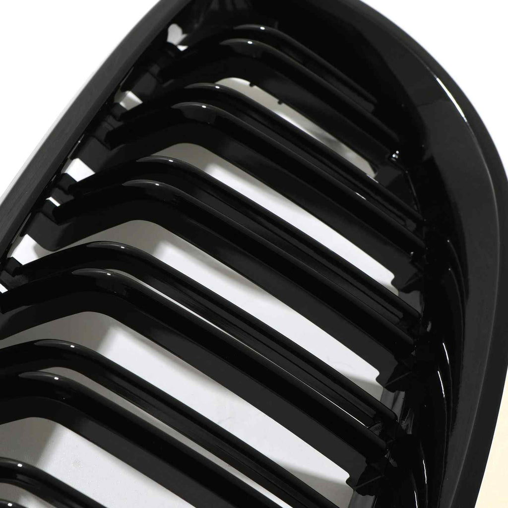 Calandra a Reni a Doppia Barra Nera Lucida BMW Serie 5 E60 E61 04-10 - foto 5