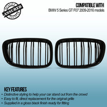 Griglia Calandra Kidney Look M Sport BMW Serie 5 GT F07 09-16 - foto 3