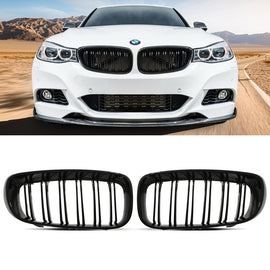 Calandra a Reni a Doppia Lamella Nera Lucida BMW Serie 3 Gran Turismo F34 13-20
