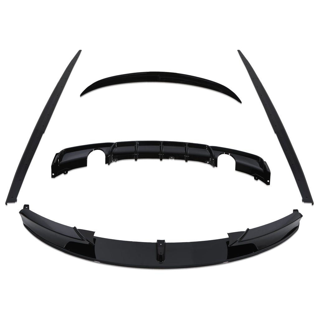 Body Kit Stile M Performance Doppio Scarico Nero Lucido BMW 3 Series F30 12-18 - foto 2