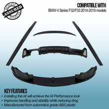 Body Kit Stile M Performance Doppio Scarico Nero Lucido BMW 4 Series F32 F33 14-19 - foto 3