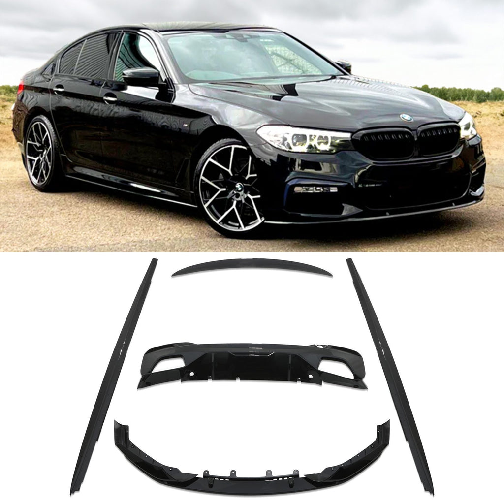 Body Kit Aerodinamico Stile M Performance Nero Lucido BMW 5 Series G30 18-20