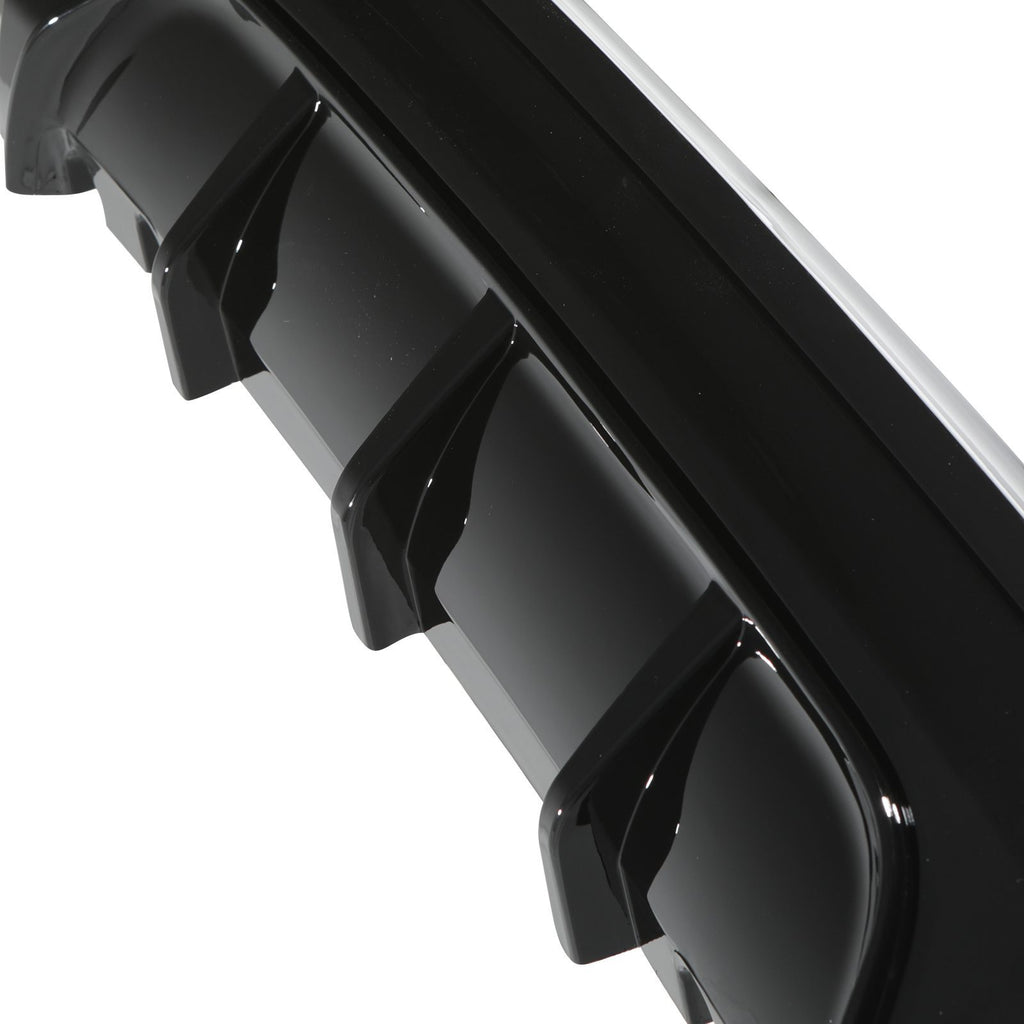 Diffusore Posteriore a Doppio Scarico Stile M Nero Lucido BMW Serie 2 F22 F23 14-21 - foto 4