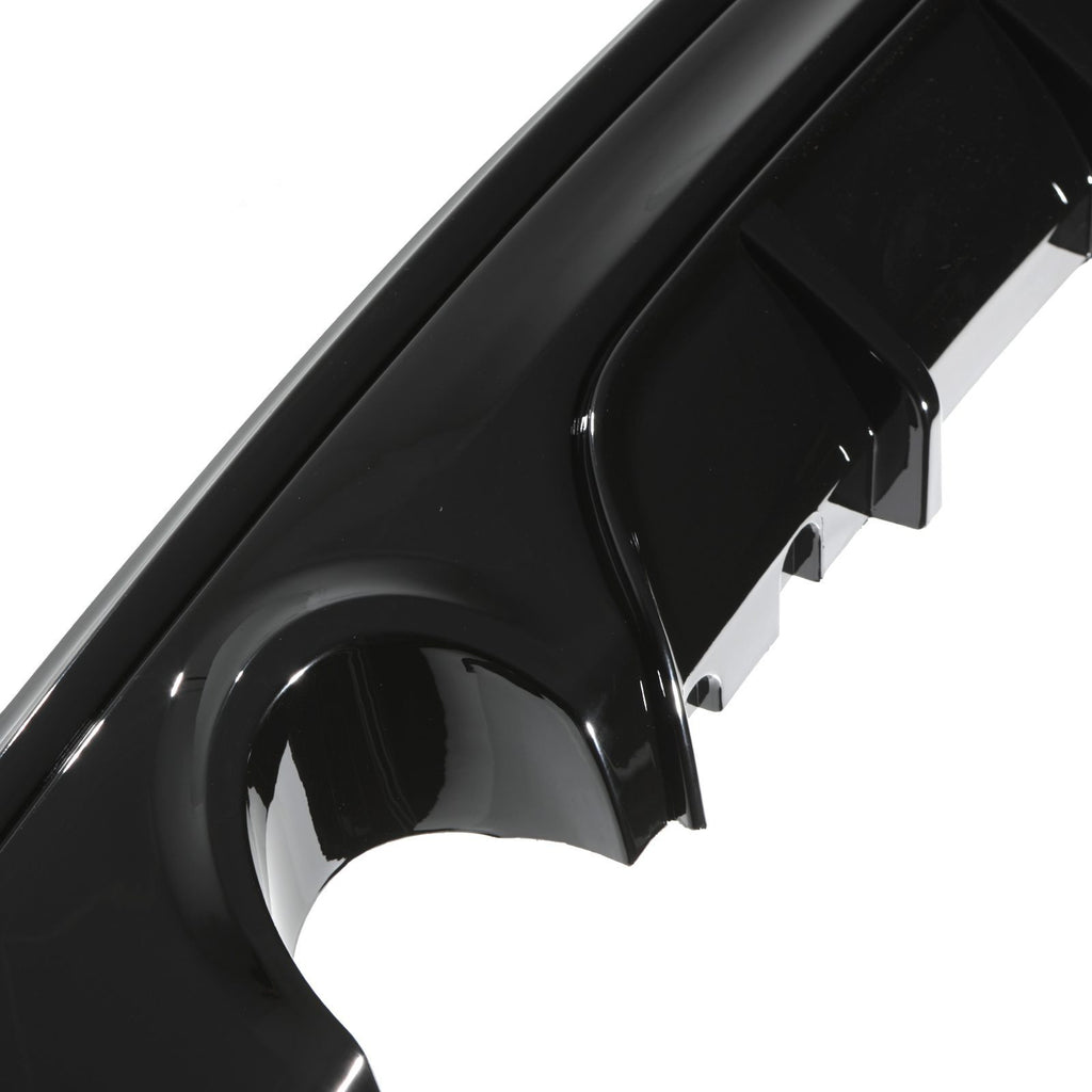Diffusore Posteriore a Doppio Scarico Stile M Nero Lucido BMW Serie 2 F22 F23 14-21 - foto 8