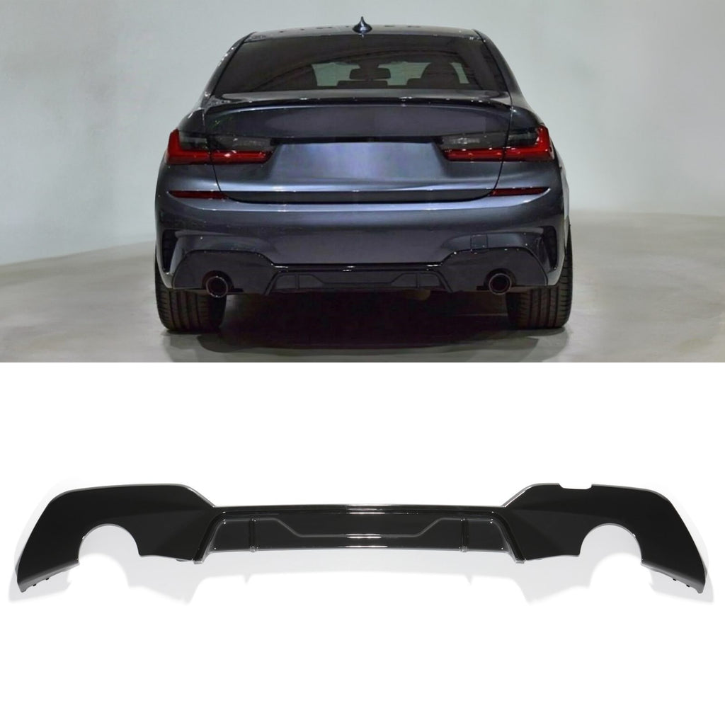 Diffusore Posteriore Stile M Performance Doppia Uscita BMW Serie 3 G20 19-22